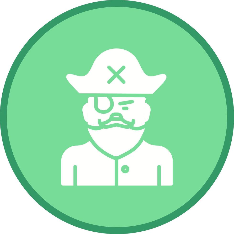 Male Pirate Vector Icon