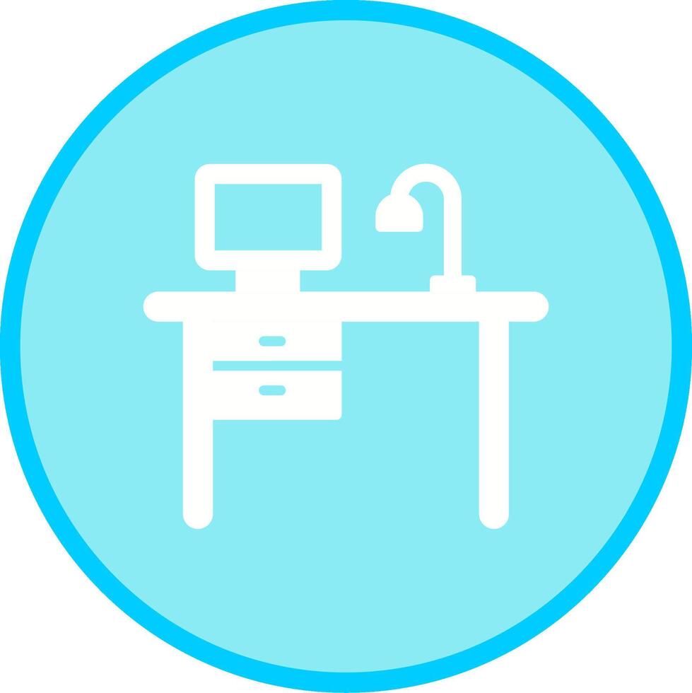 Working Desk Vector Icon