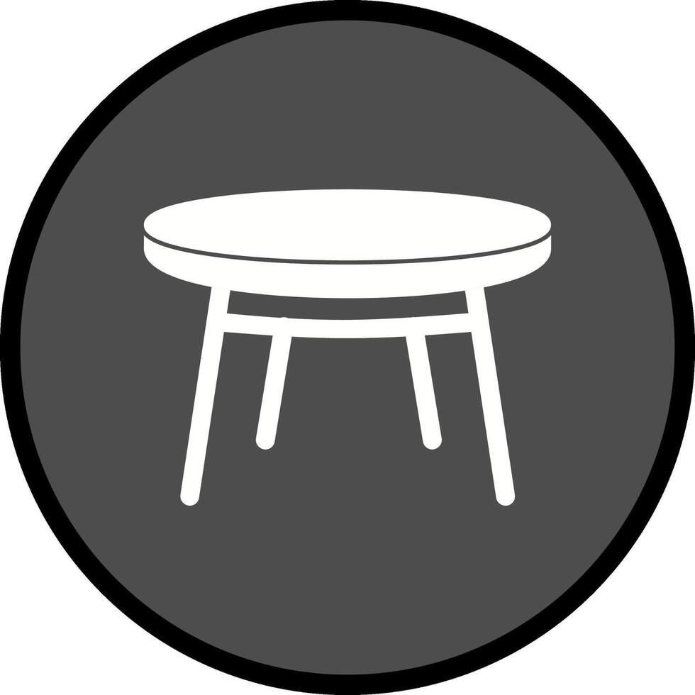 icono de vector de mesa pequeña