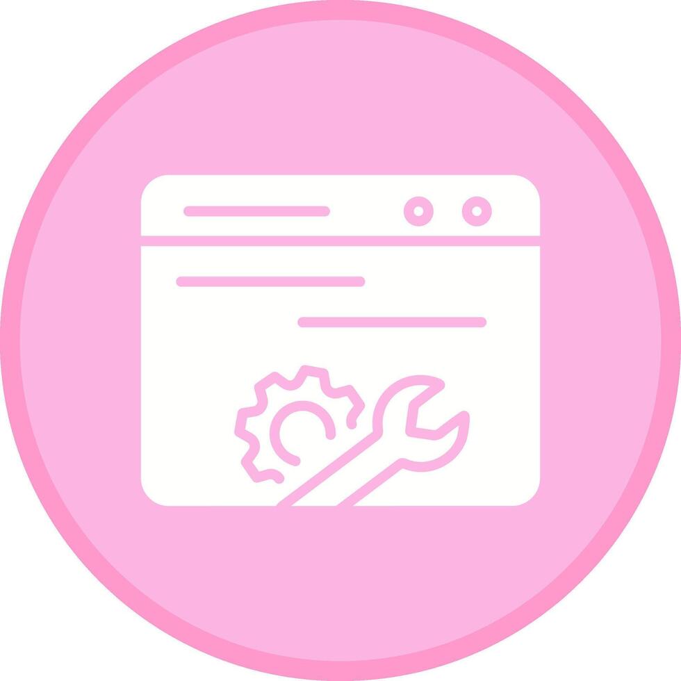 Web Maintenance Vector Icon