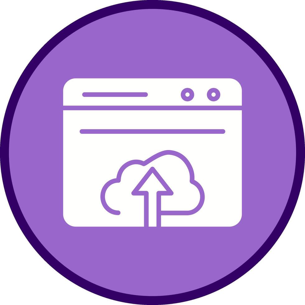 Upload Web Vector Icon