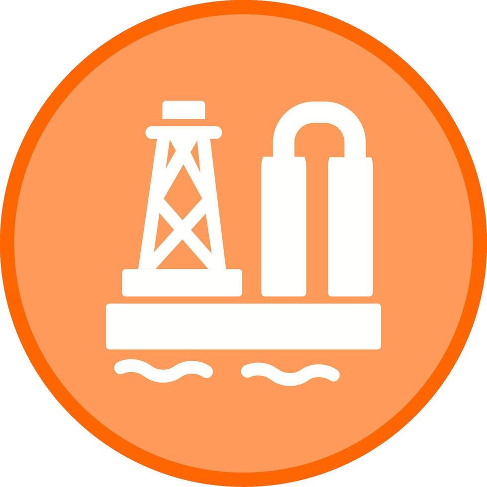 Oil Platform Vector Icon