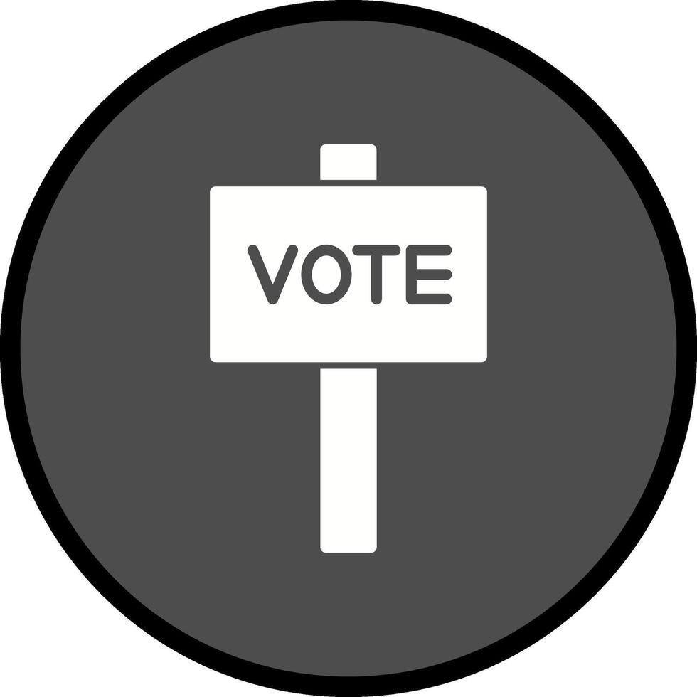 icono de vector de voto