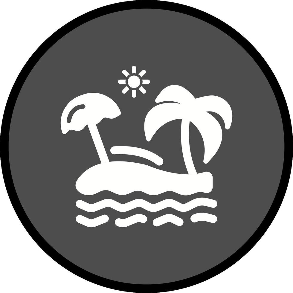 icono de vector de playa