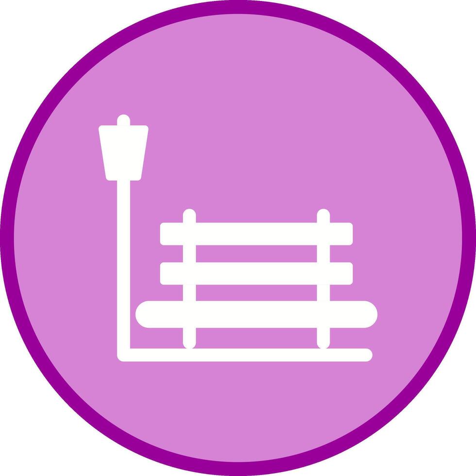 Relaxation Bench Vector Icon
