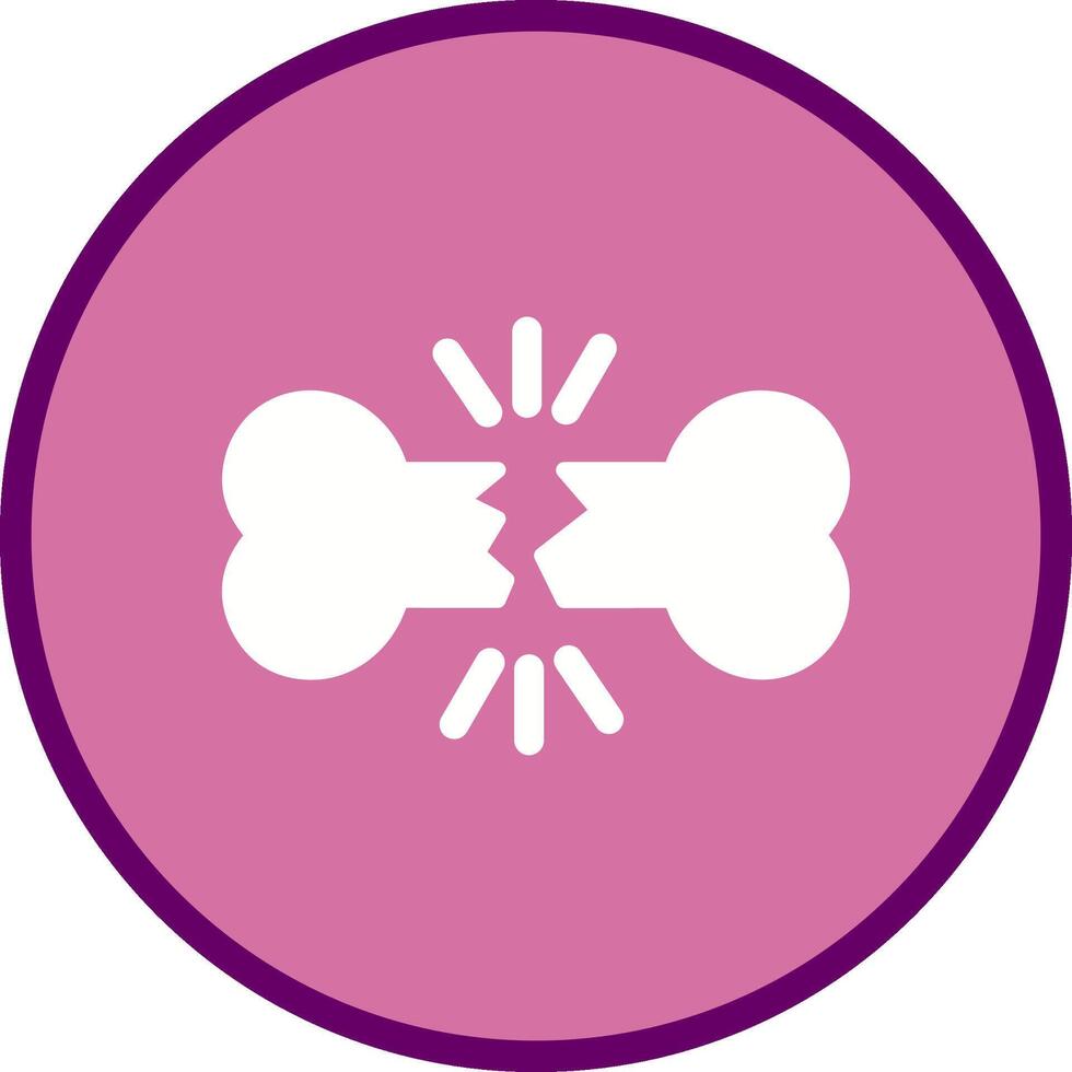 Bone Fracture Vector Icon