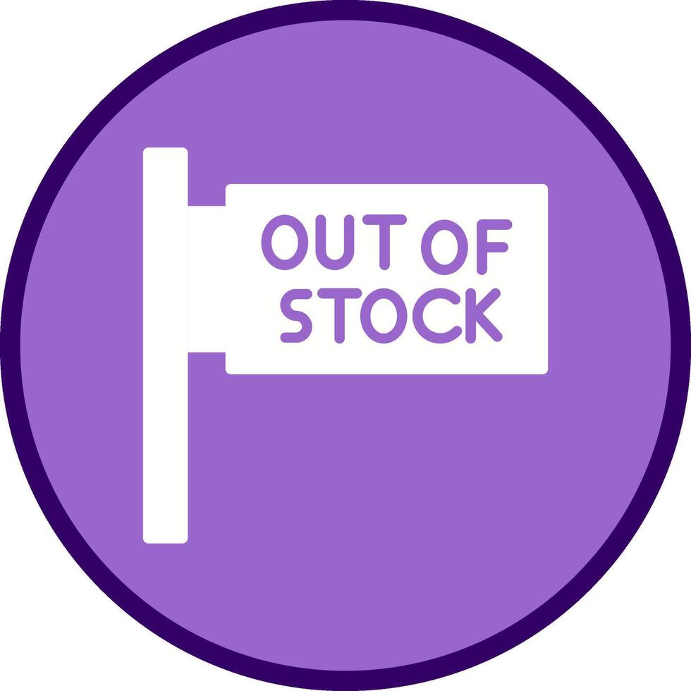 Out of Stock Vector Icon