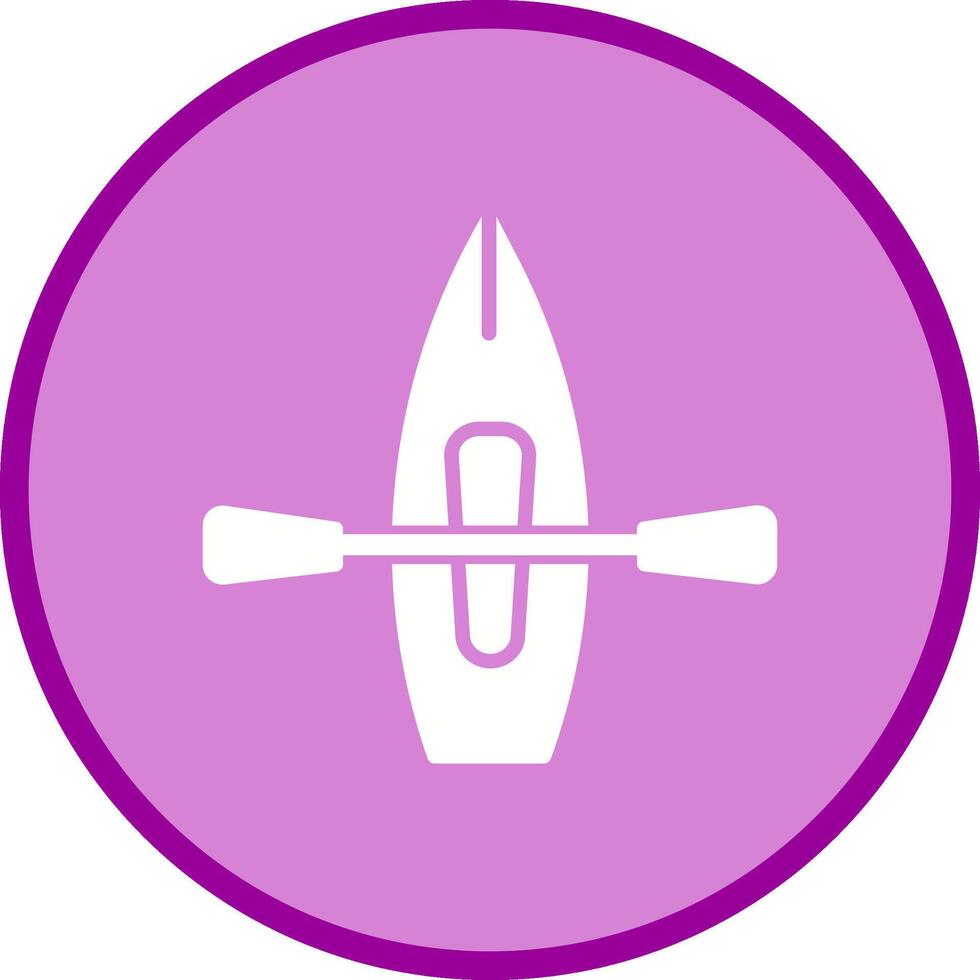 icono de vector de kayak