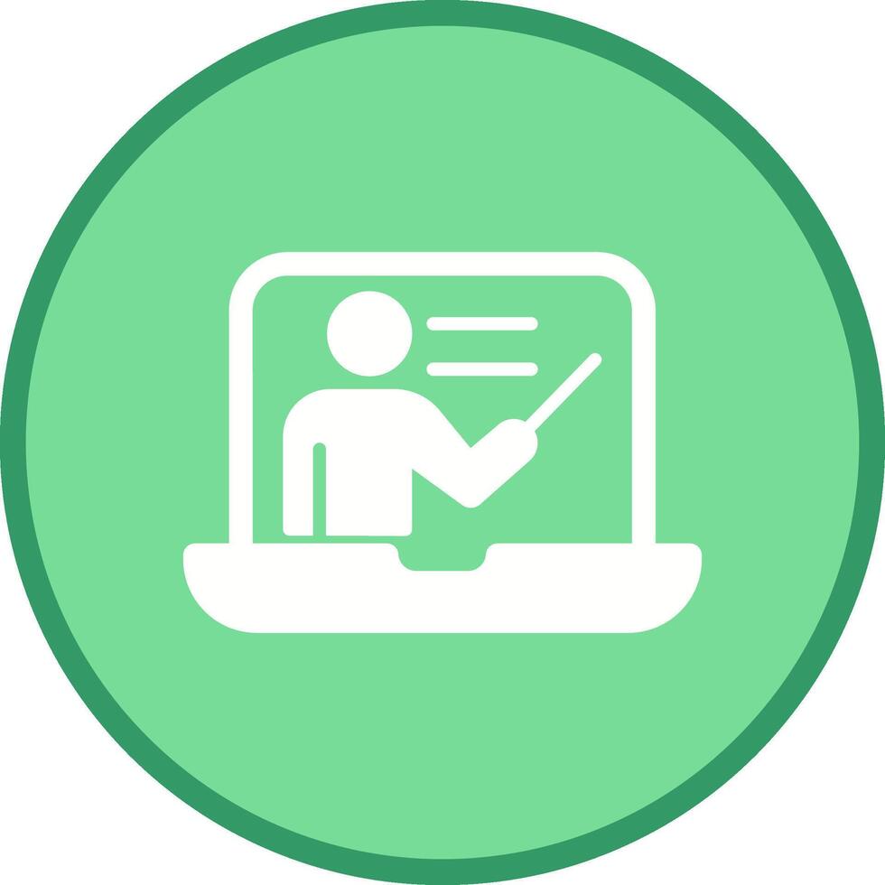 Online Lesson Vector Icon