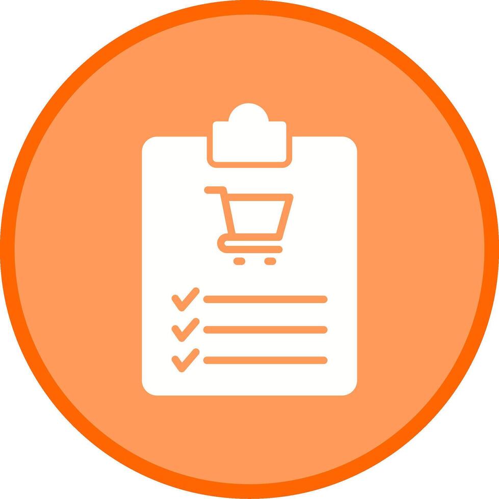 Shopping List Vector Icon