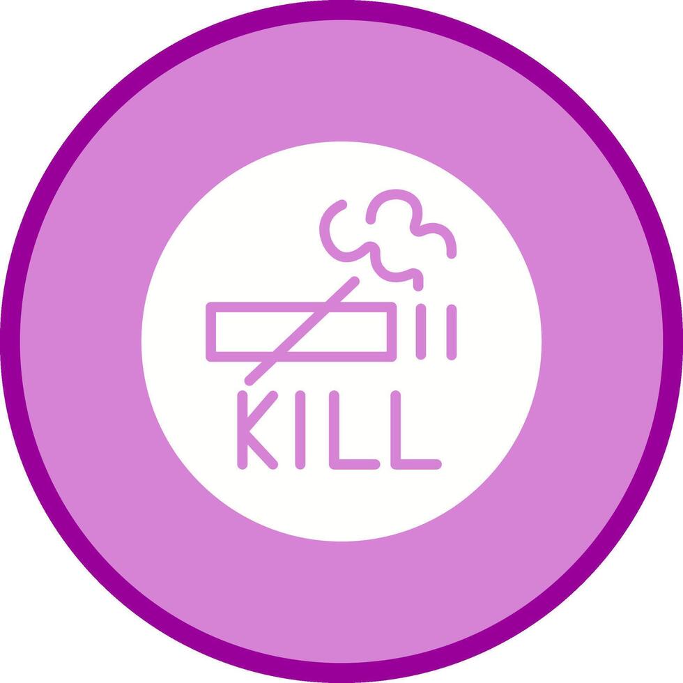 fumar mata vector icono