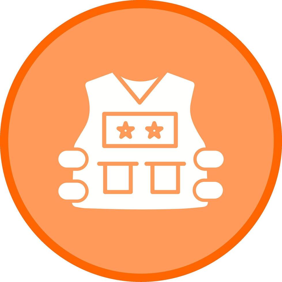 Police Vest Vector Icon