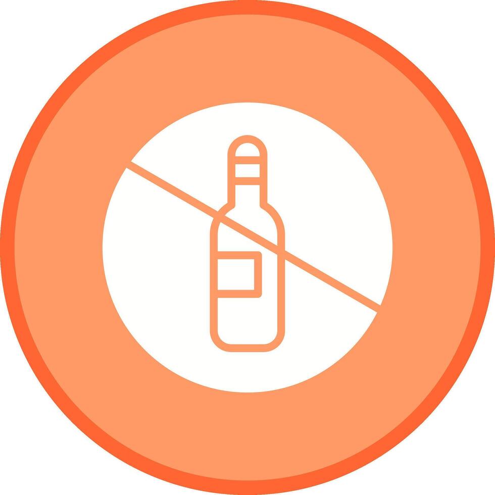 No Drinking Vector Icon