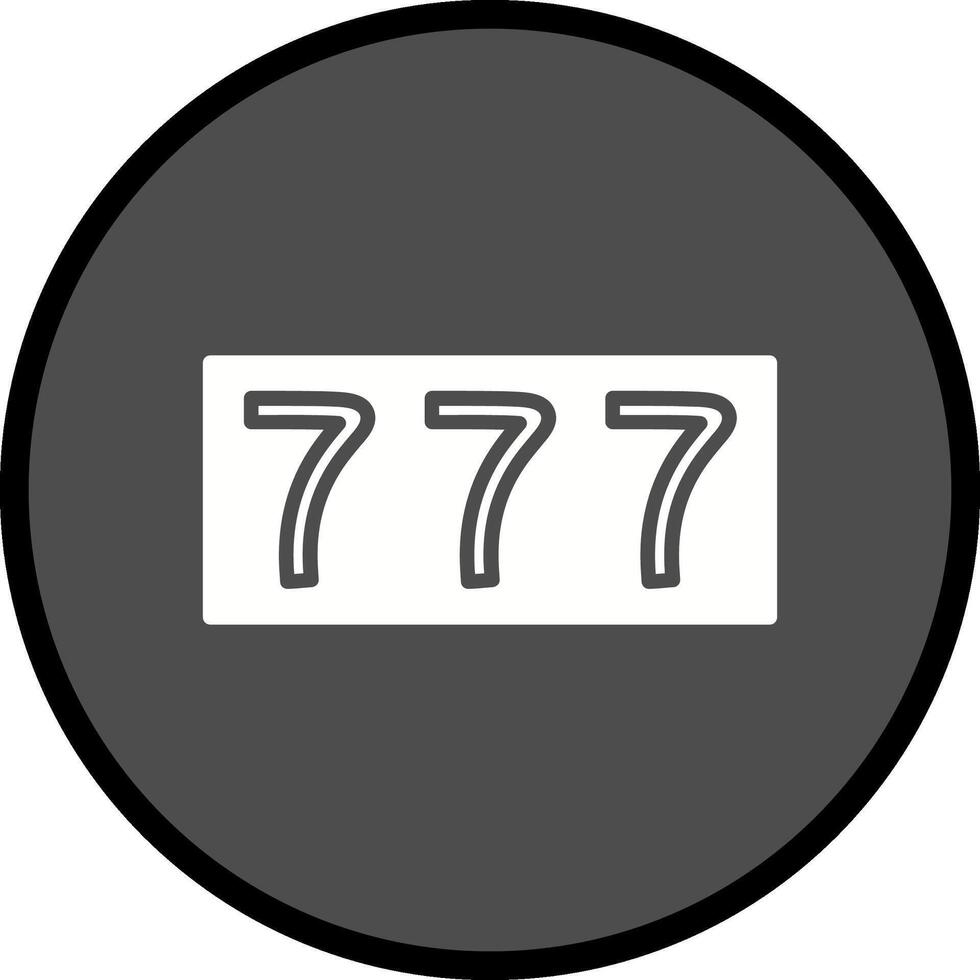 Triple Sevens Vector Icon