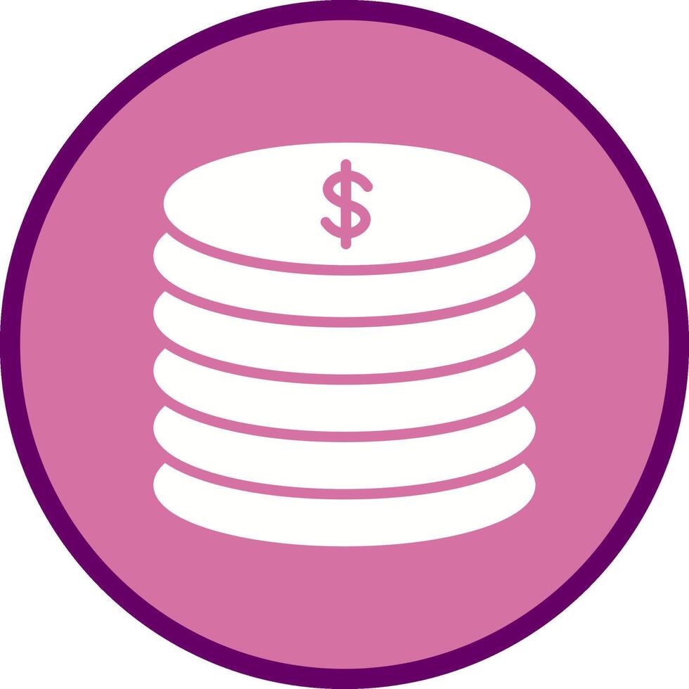 Stack of Coins Vector Icon