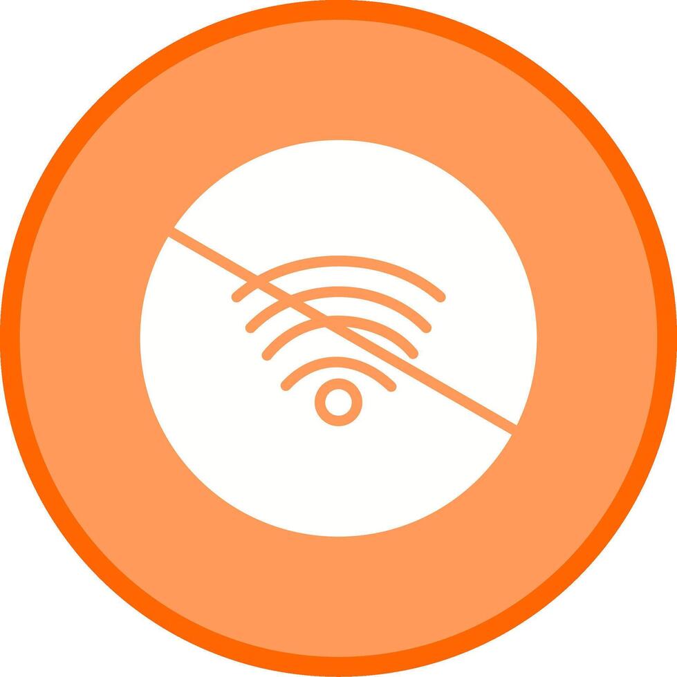 sin icono de vector wifi