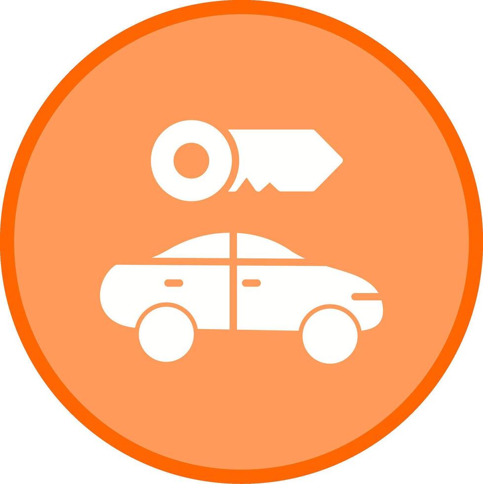 alquilar un icono de vector de coche