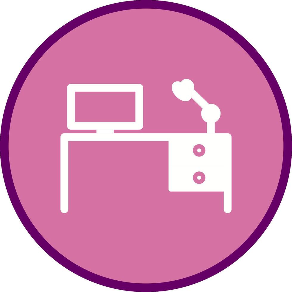 Study Desk I Vector Icon