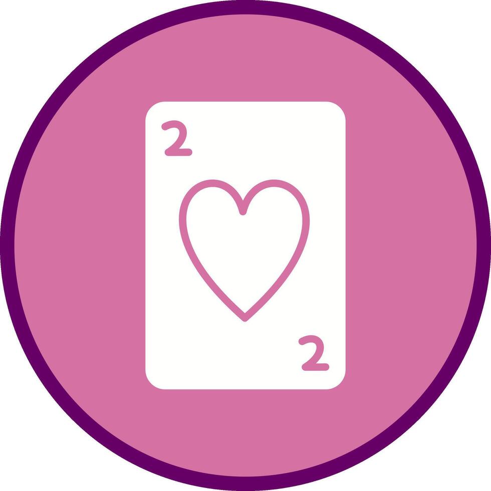 icono de vector de tarjeta de corazones