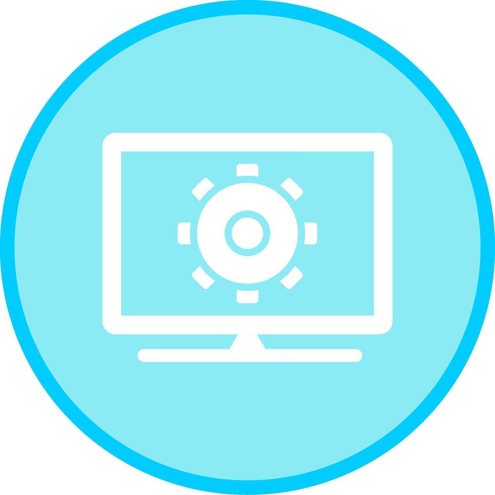Computer Settings Vector Icon