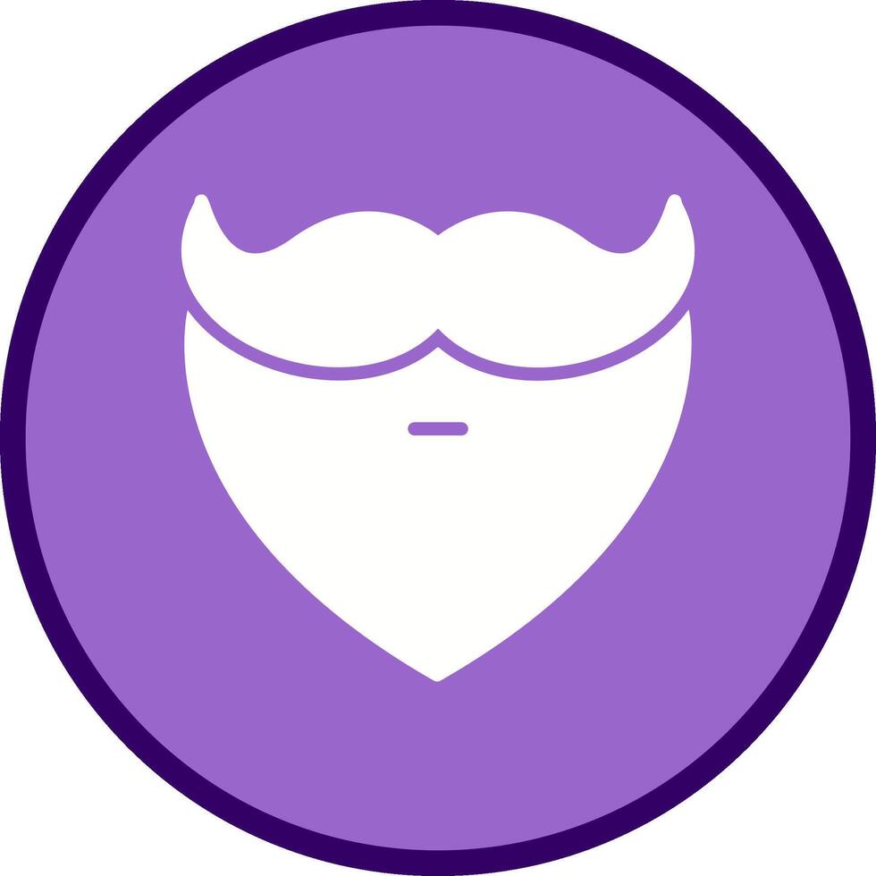 Beard and Moustache I Vector Icon