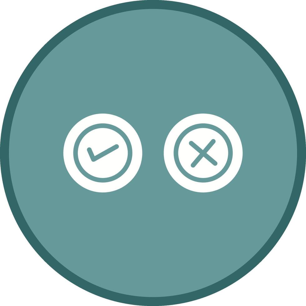 Yes No Option Vector Icon