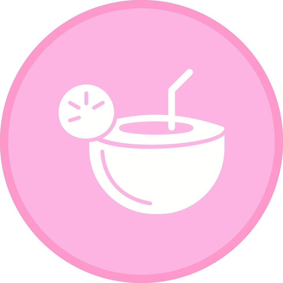 Coconut Drink Vector Icon