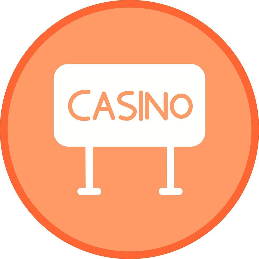 icono de vector de signo de casino