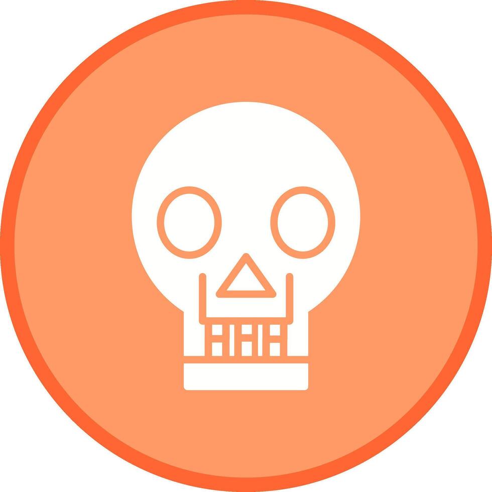 Skull X ray Vector Icon