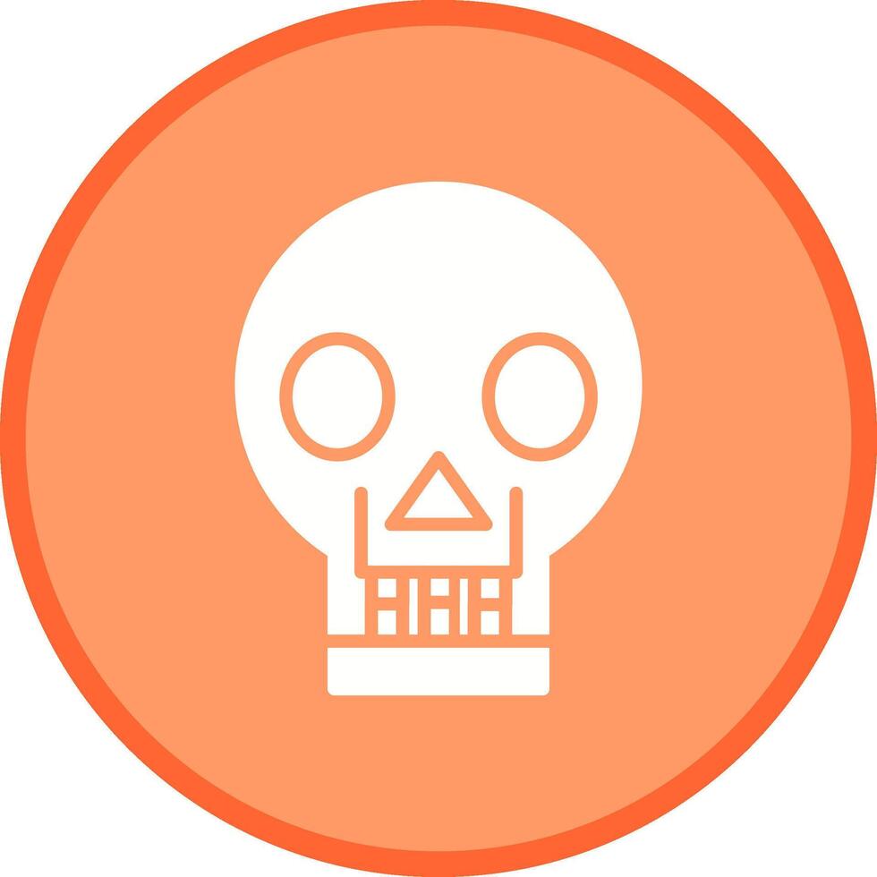 Skull X ray Vector Icon