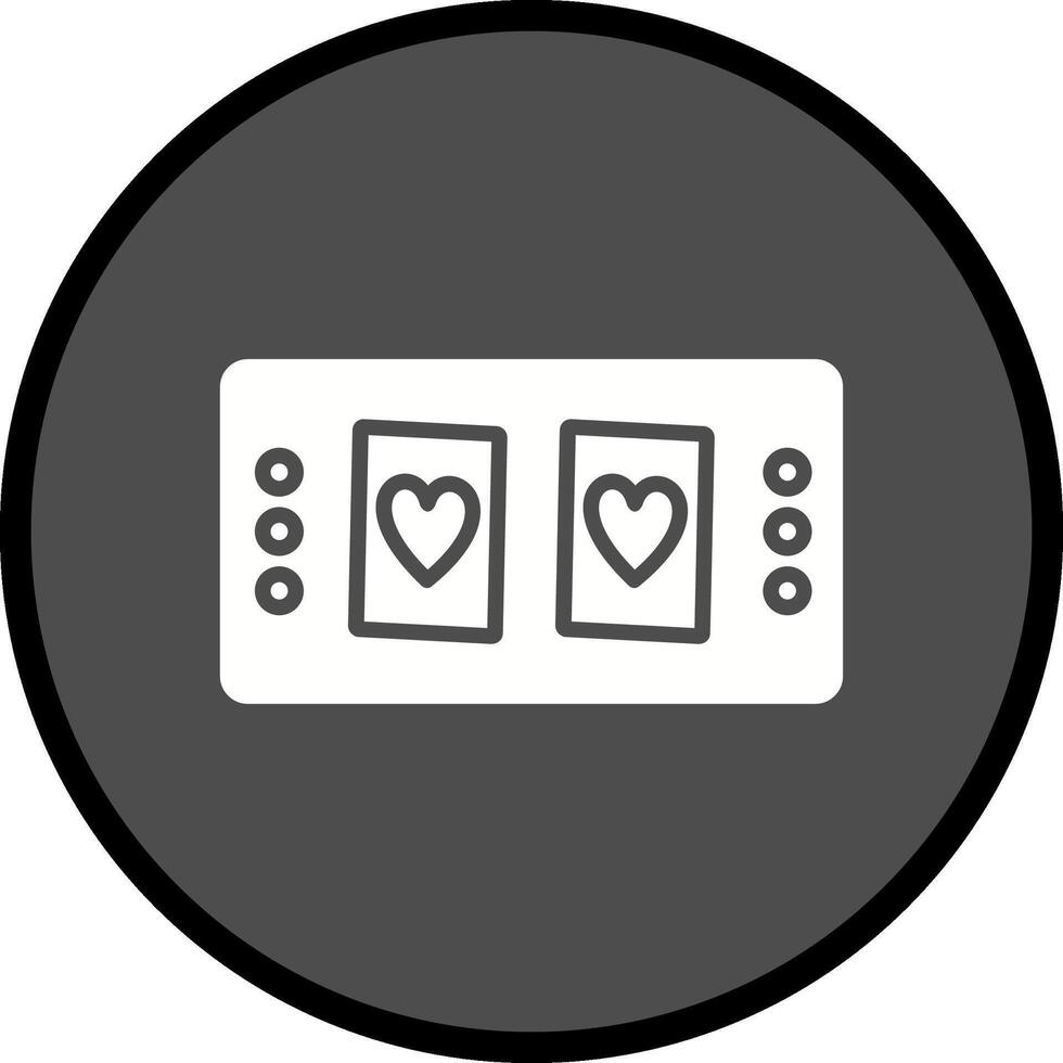 Cards Table Vector Icon