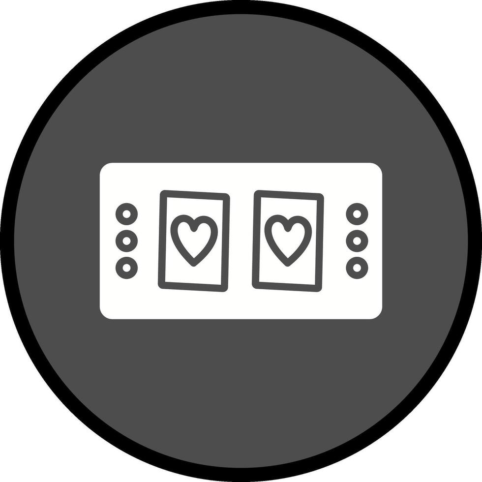 Cards Table Vector Icon