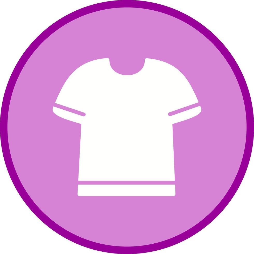 T Shirt with Lines Vector Icon