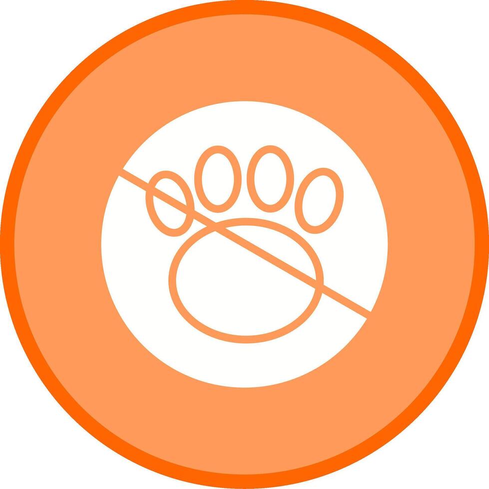 No Pets Vector Icon