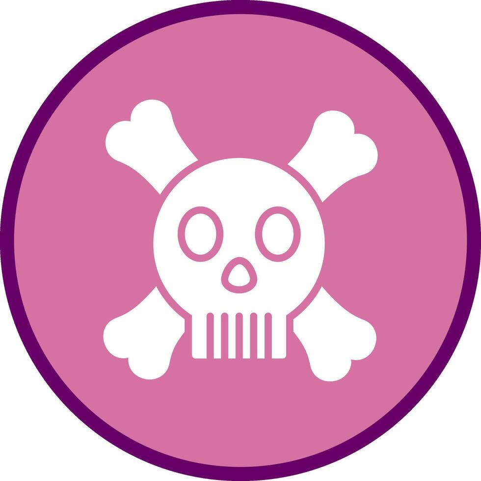 icono de vector de signo de muerte