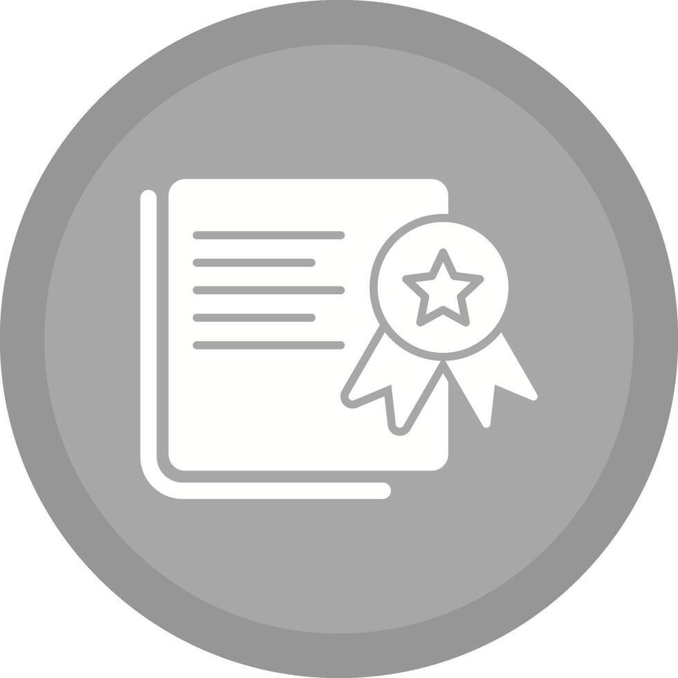 icono de vector de certificación