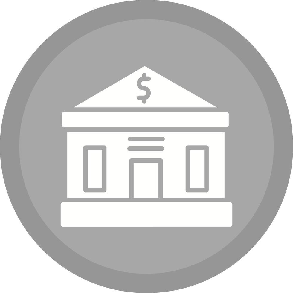 Bank Building Vector Icon