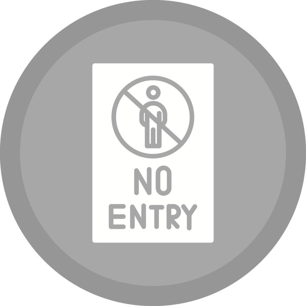 No Entry Sign Vector Icon