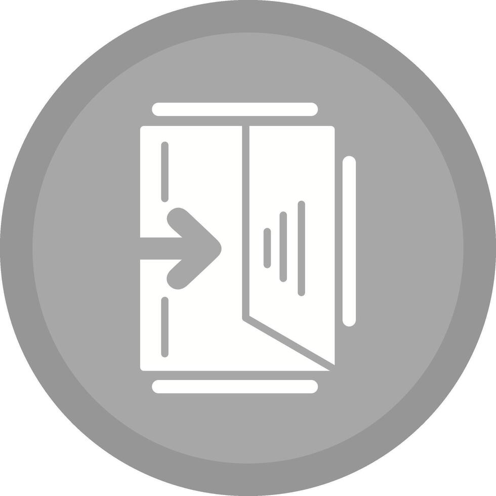 Exit Sign Vector Icon