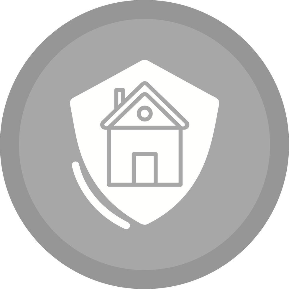 icono de vector de protección de casa