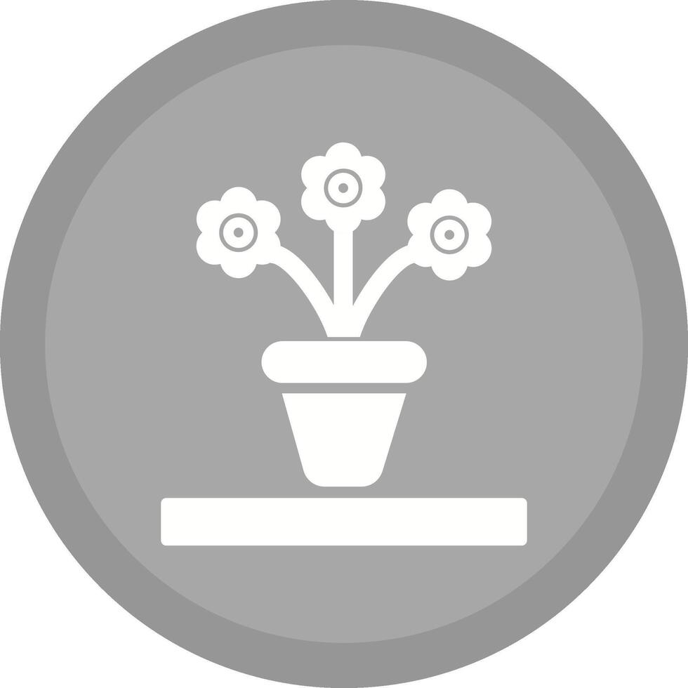 Flower Pot Vector Icon