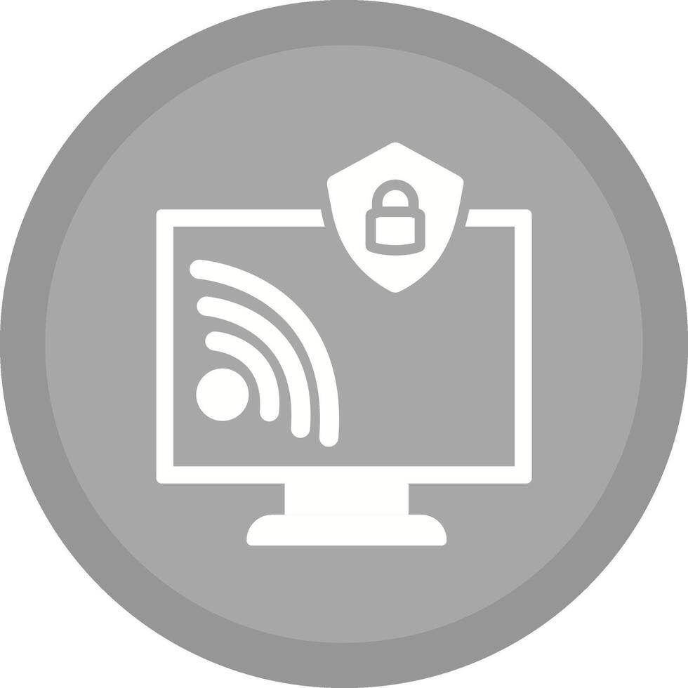 Wifi Security Vector Icon