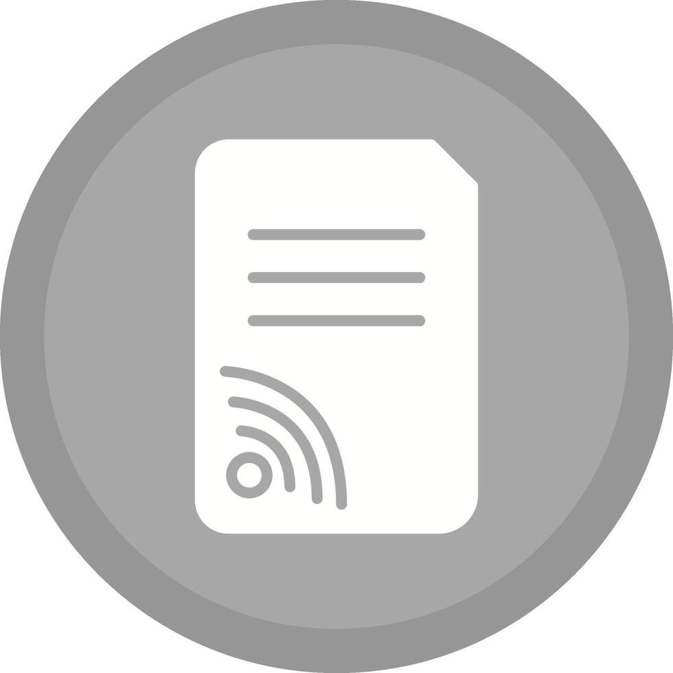 Wifi Documents Vector Icon