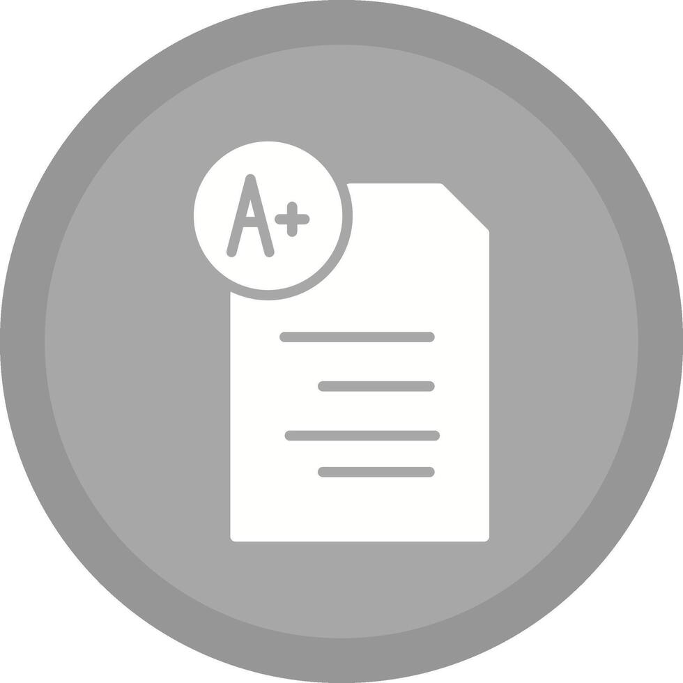 Graded Paper Vector Icon