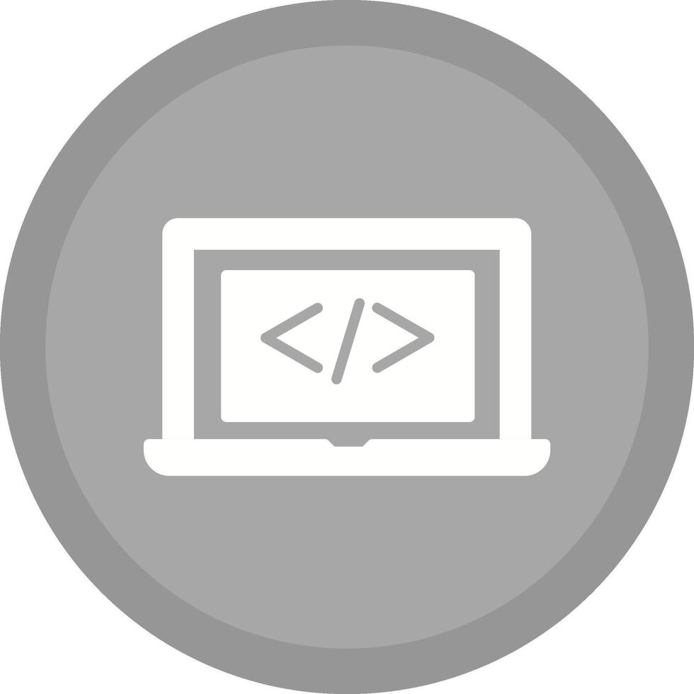 Coding Computer Vector Icon