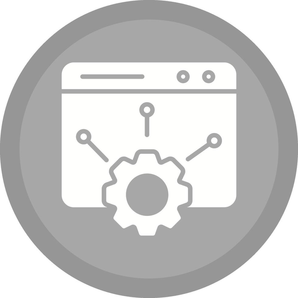 icono de vector de configuración web