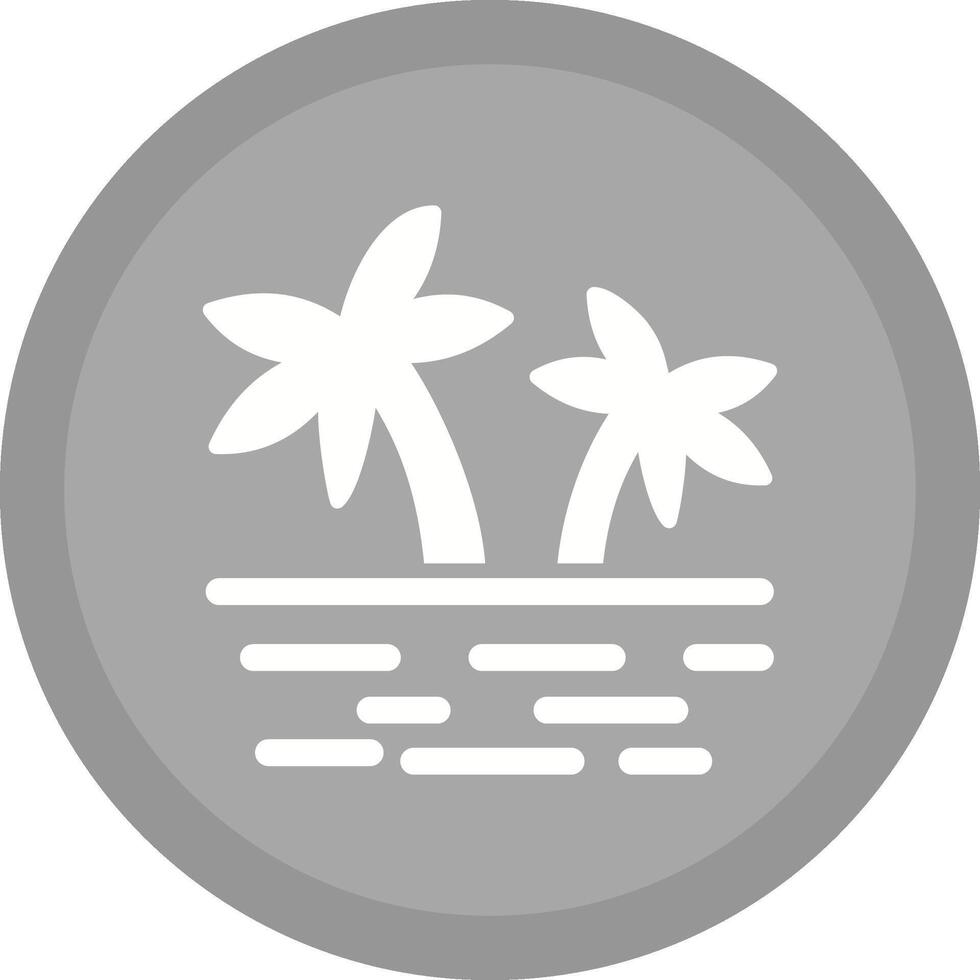 icono de vector de isla