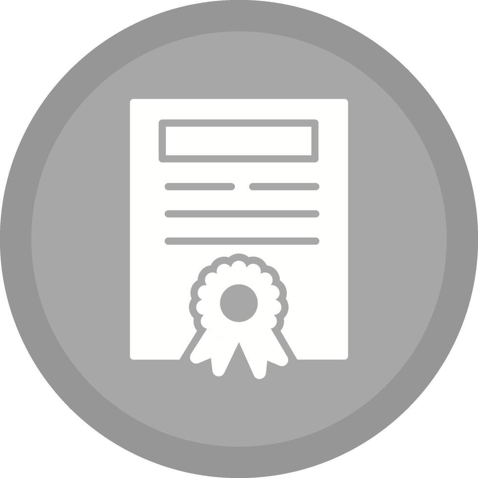 icono de vector de certificado