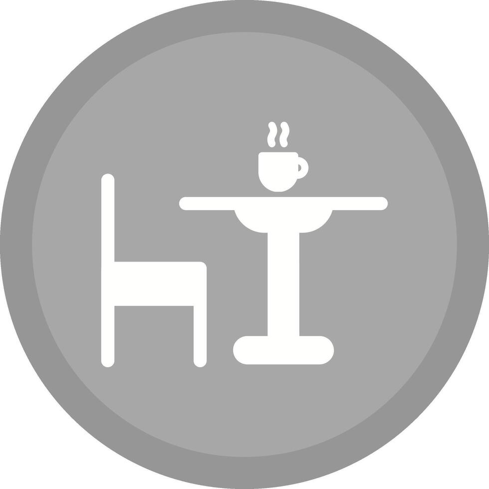 icono de vector de mesa de té