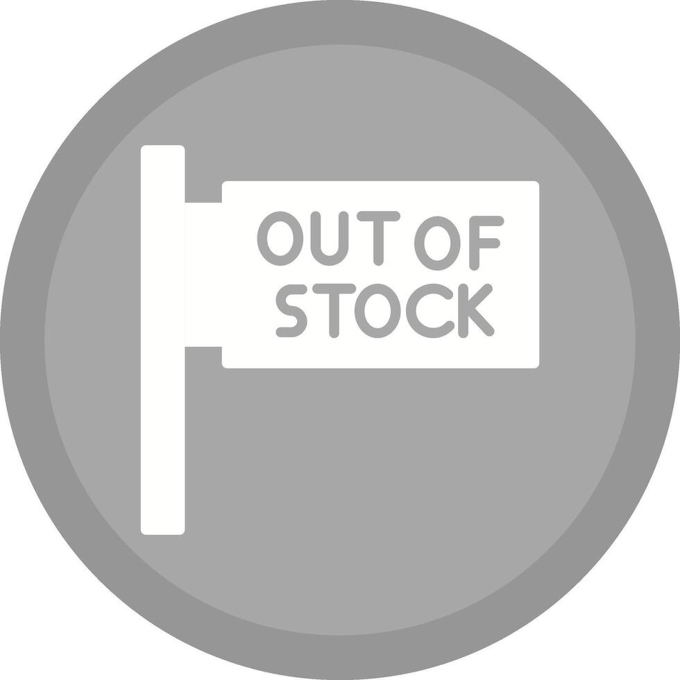 fuera de stock vector icono